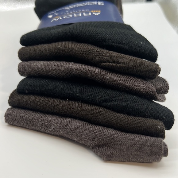 Vintage arrow USA 1851 men’s dress sock, 3 pack x2 new wool blend size 7-12 - Picture 2 of 2